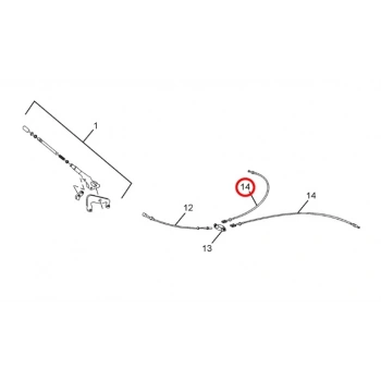 TELCOLINE EL FREN TELİ ARKA TEK KABİN (150cm)