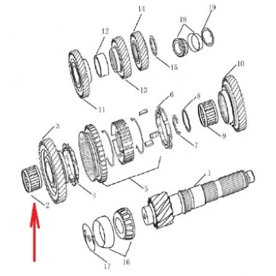 GEELY SANZIMAN İĞNELİ RULMAN 1. VİTES