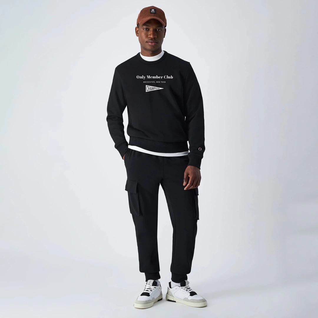 Only Members Club Sweatshirt Siyah