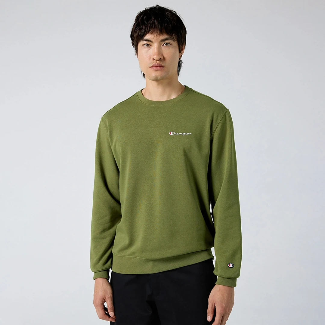 Powerblend Fleece Crew Sweatshirt Yeşil