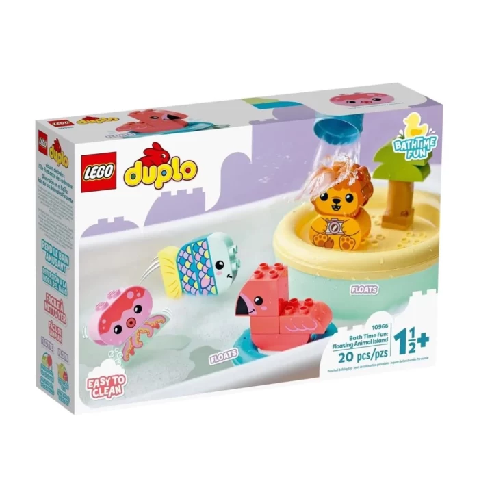 Nessiworld 10966 Lego Duplo - Banyo Zamanı Eğlencesi: Yüzen Hayvan Adası 20 parça +1,5 yaş