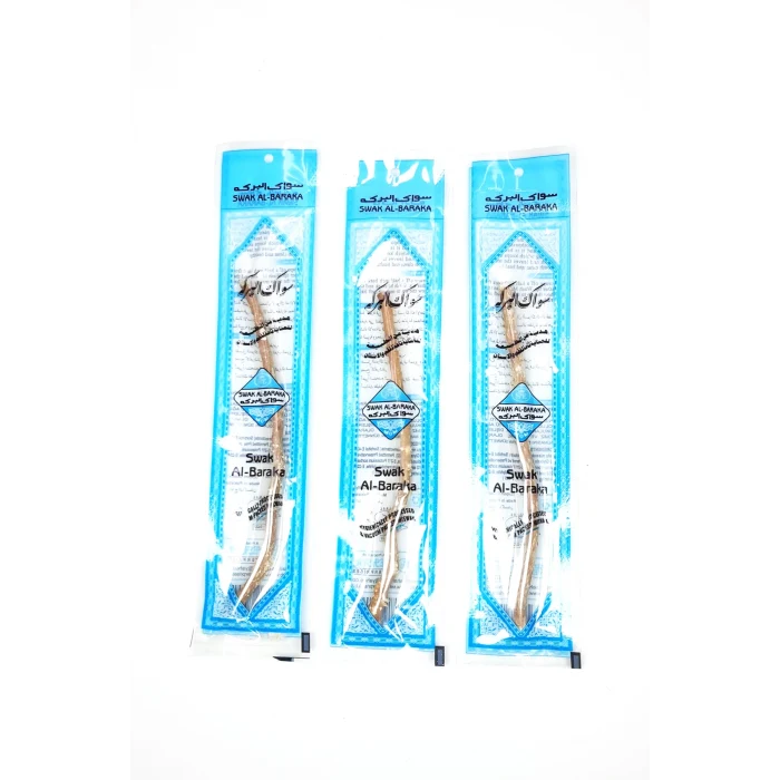 3 Adet Taze Doğal Diş Fırçası Misvak Vakumlu Paket 15 cm Orta Boy
