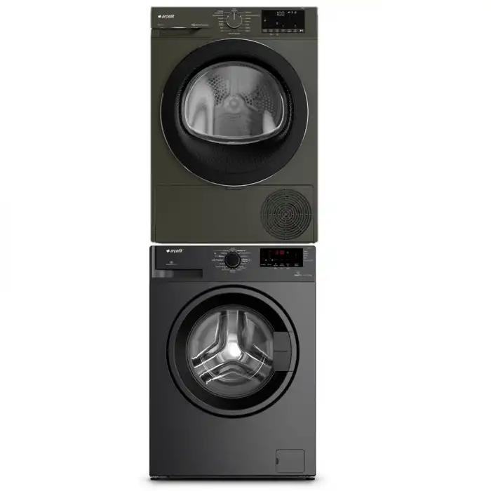 Arçelik 10 Kg Yeni Monogram Gri Çamaşır Kurutma İkili