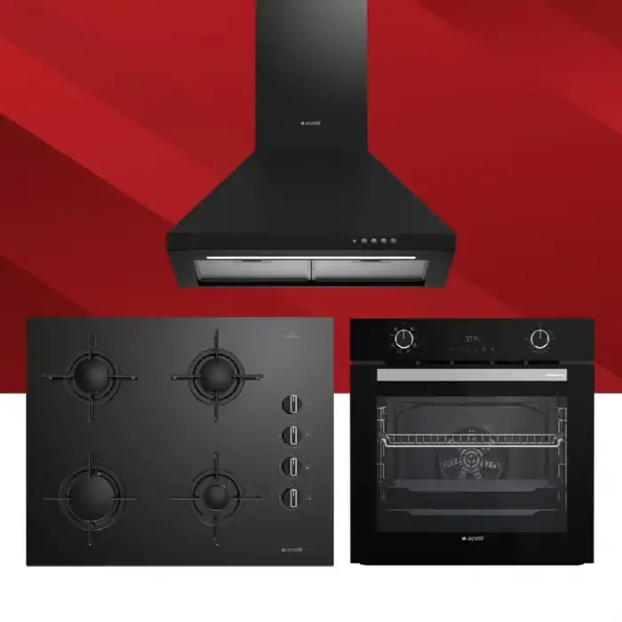 Arçelik Siyah Pro Ankastre Set