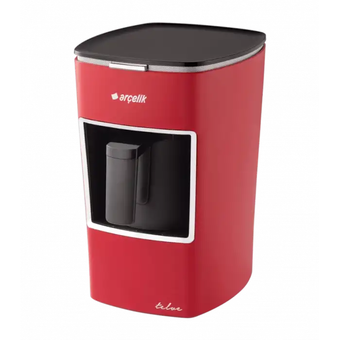 Arçelik K 3300 Tekli Kırmızı Mini Telve Türk Kahve Makinesi