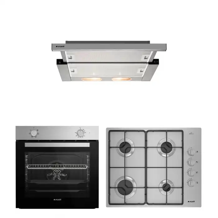 Arçelik Ekonomik İnox Ankastre Set