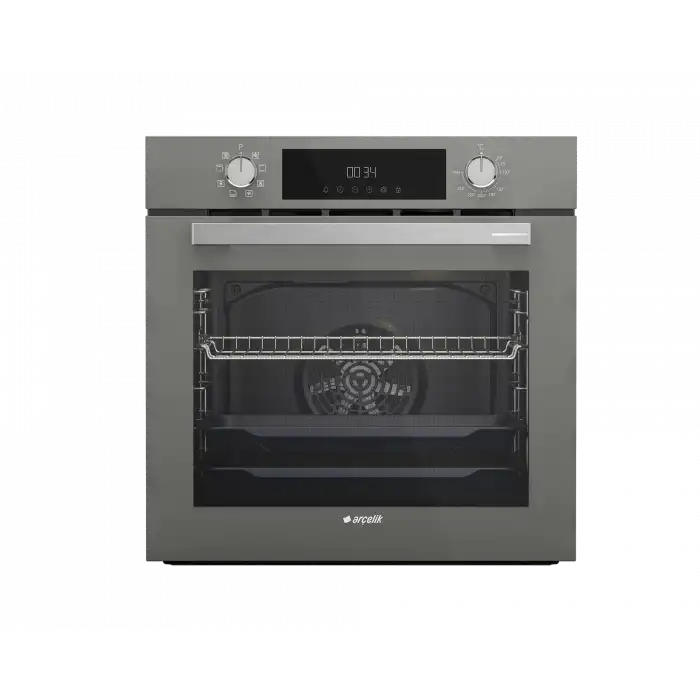 Arçelik Yeni Gri Üçlü Buhar Destekli Cam Ankastre Set