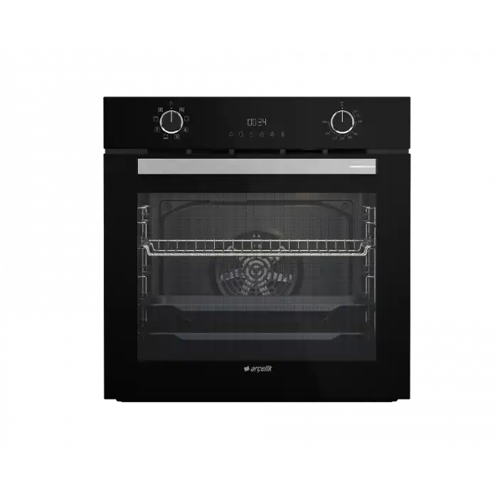 Arçelik Yeni Siyah Üçlü Buhar Destekli Cam Ankastre Set