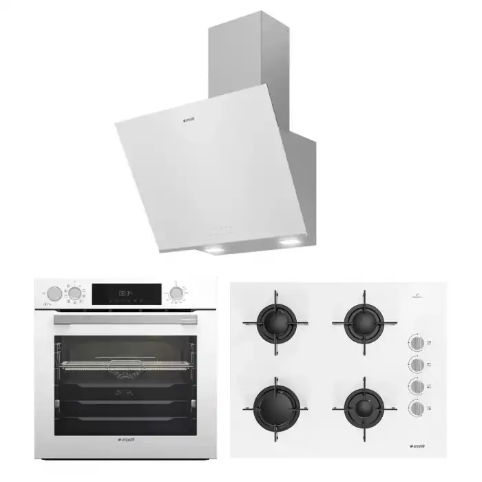 Beyaz Buhar Destekli Afry Set