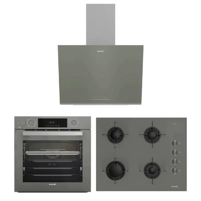 Gri Buhar Destekli Afry Set