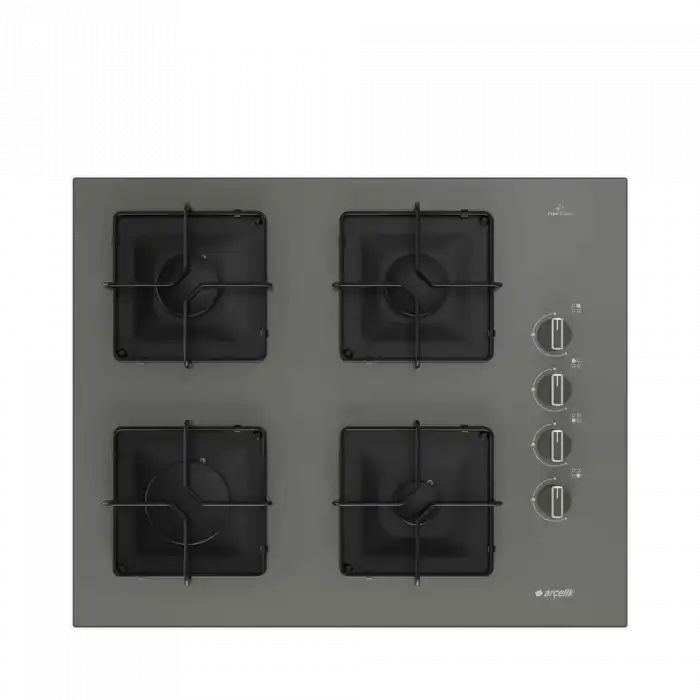 Kare Ocaklı Gri Ankastre Set