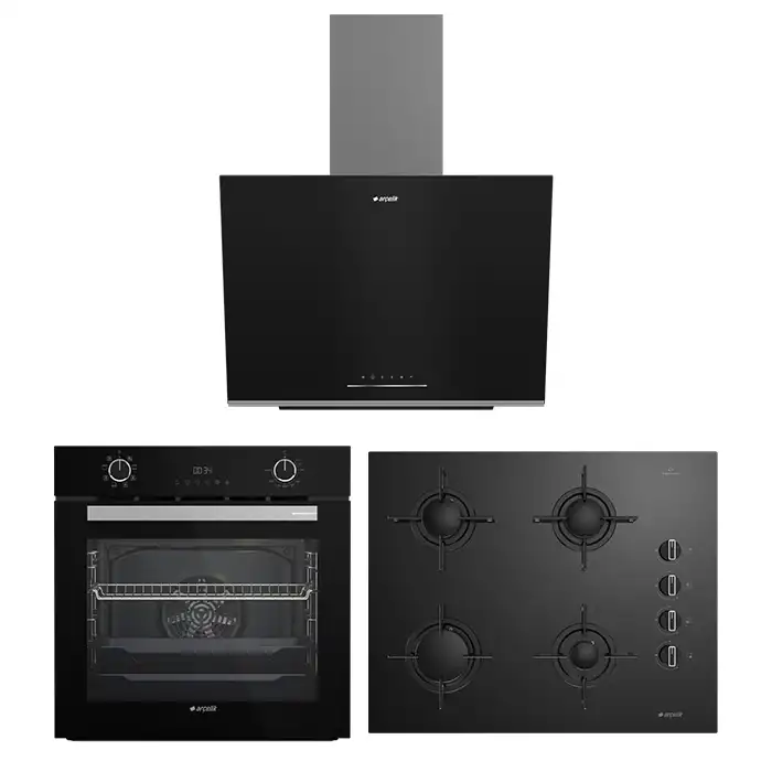 Siyah Buhar Destekli Cam Paketi