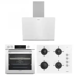 Beyaz Buhar Destekli Afry Ankastre Çeyiz Paketi