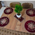 GOBLEN RUNNER 3 LÜ SET BORDO