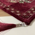 GOBLEN ŞÖNİLLİ 95x95 SEHPA ÖRTÜSÜ BORDO