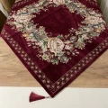 GOBLEN ŞÖNİLLİ 95x95 SEHPA ÖRTÜSÜ BORDO