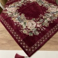 GOBLEN ŞÖNİLLİ 95x95 SEHPA ÖRTÜSÜ BORDO