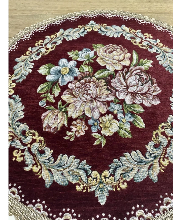 Şönili Goblen sehpa örtüsü 2li