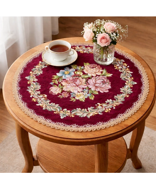 Şönilli sehpa örtüsü 50x50