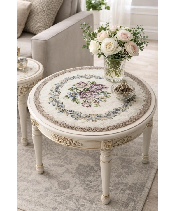 Şönilli sehpa örtüsü 50x50