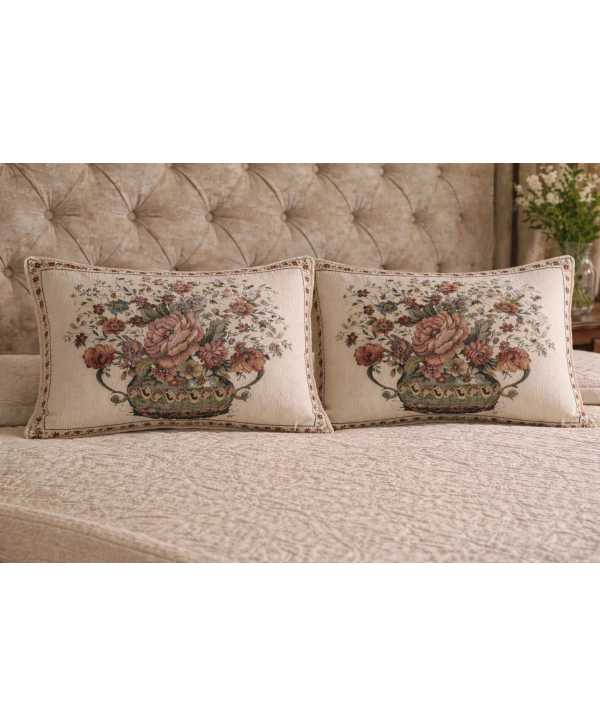 Şönilli goblen yastık 2li 50x70