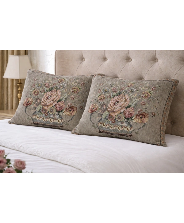 Şönilli goblen yastık 2li 50x70