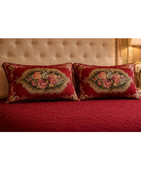 Şönilli goblen yastık 2li 50x70