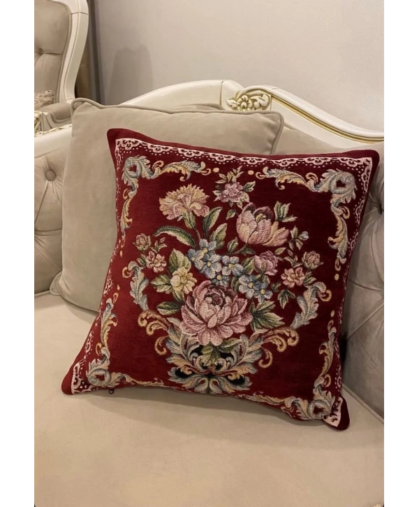 GOBLEN ŞÖNİLLİ DOKUMA KIRLENT KILIFI 1ADET BORDO