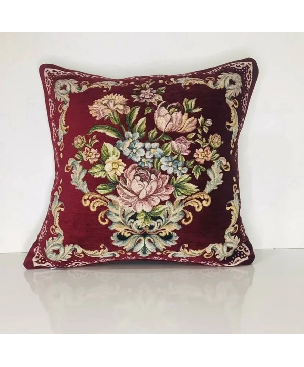 GOBLEN ŞÖNİLLİ DOKUMA KIRLENT KILIFI 1ADET BORDO