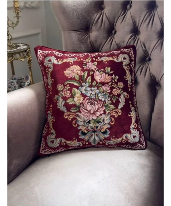 GOBLEN ŞÖNİLLİ DOKUMA KIRLENT KILIFI 1ADET BORDO