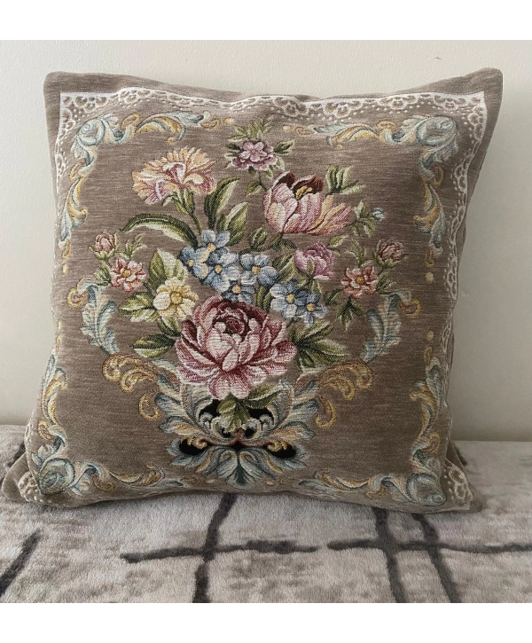 GOBLEN ŞÖNİLLİ DOKUMA KIRLENT KILIFI BEJ