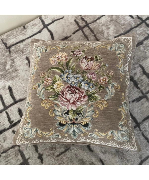 GOBLEN ŞÖNİLLİ DOKUMA KIRLENT KILIFI BEJ