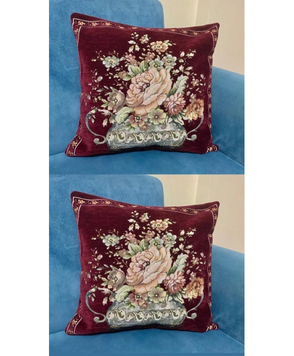 GOBLEN ŞÖNİLLİ DOKUMA KIRLENT KILIFI 1ADET BORDO