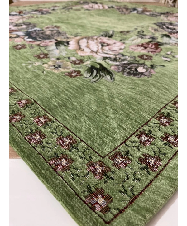 GOBLEN ŞÖNİLLİ 95x95 SEHPA ÖRTÜSÜ YEŞİL