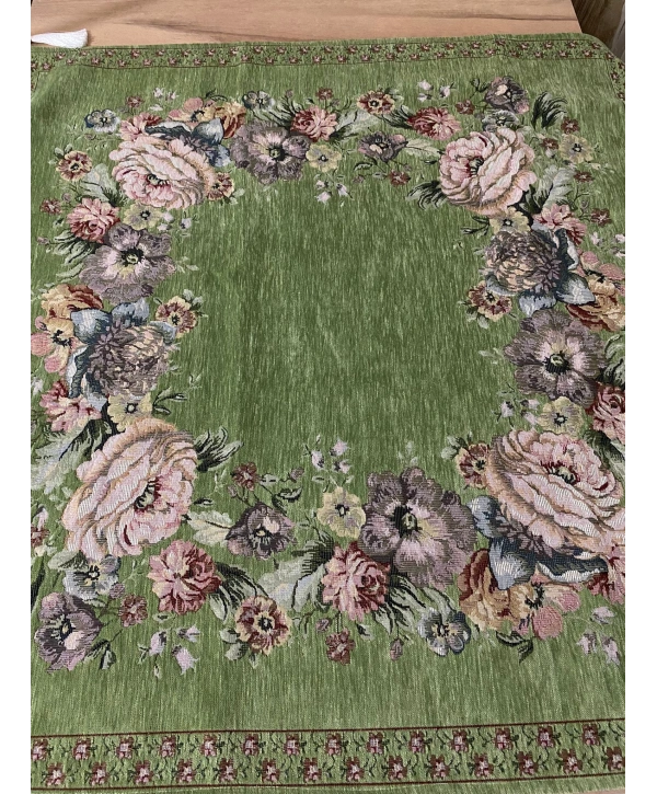 GOBLEN ŞÖNİLLİ 95x95 SEHPA ÖRTÜSÜ YEŞİL