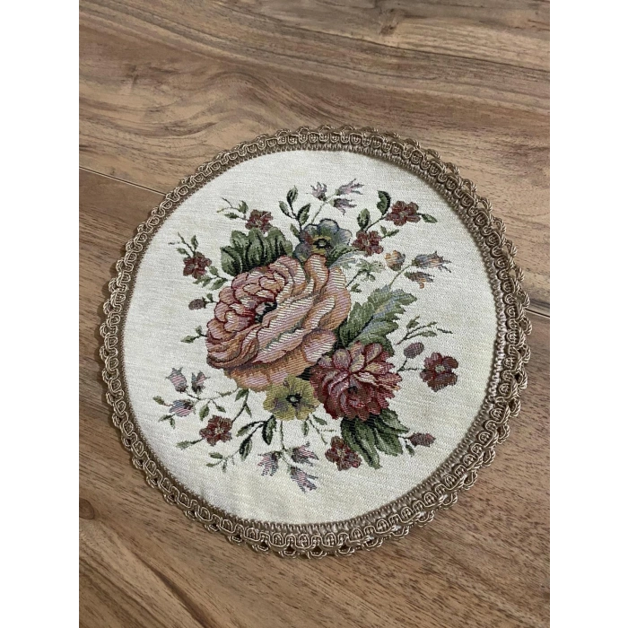 GOBLEN ŞÖNİLLİ 30XYUVARLAK KREM