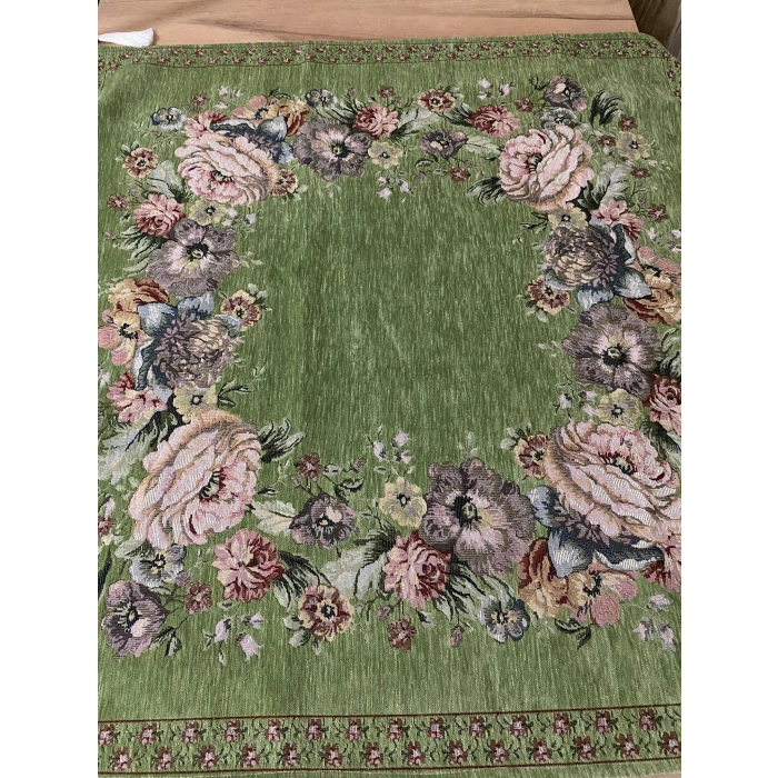 GOBLEN ŞÖNİLLİ 95x95 SEHPA ÖRTÜSÜ YEŞİL