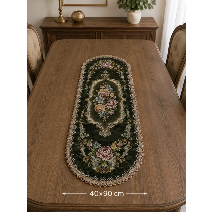 Şönilli Goblen Runner 40x90oval
