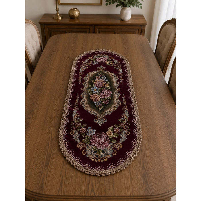 Şönilli Goblen Runner 40x90oval
