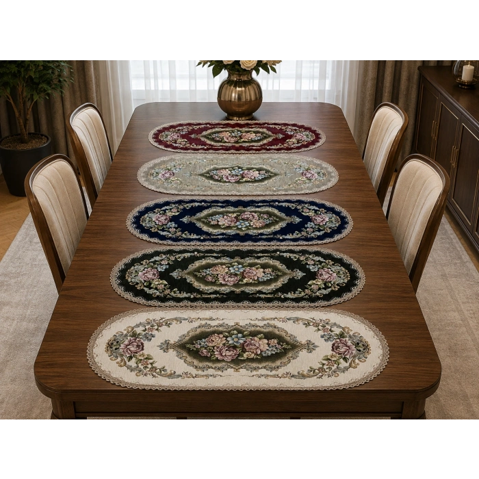 Şönilli Goblen Runner 40x90oval