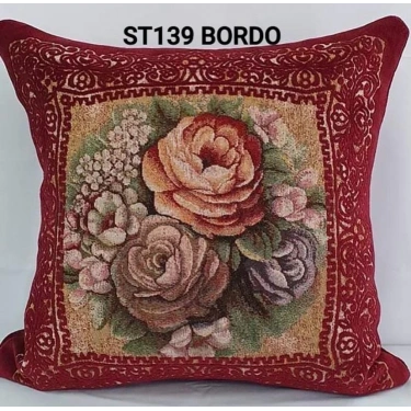 GOBLEN ŞÖNİLLİ DOKUMA KIRLENT KILIFI BORDO