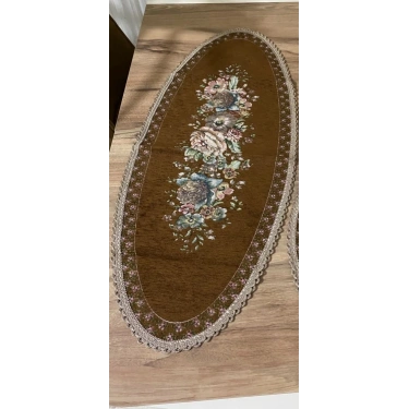 GOBLEN ŞÖNİLLİ RUNNER KAHVE