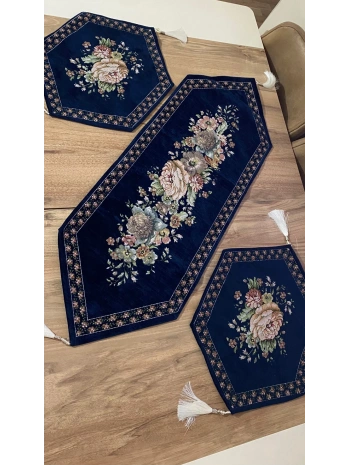 şönilli 3lü set lacivert