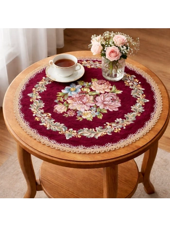 Şönilli sehpa örtüsü 50x50