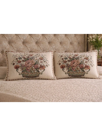 Şönilli goblen yastık 2li 50x70