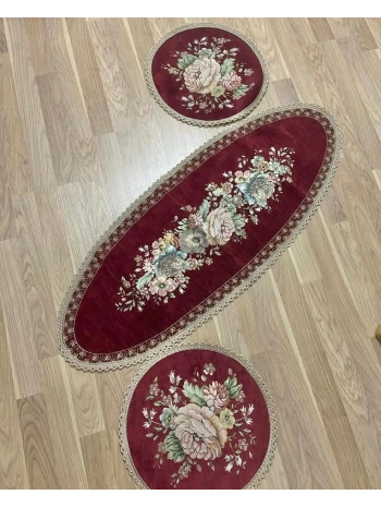 GOBLEN RUNNER 3 LÜ SET BORDO