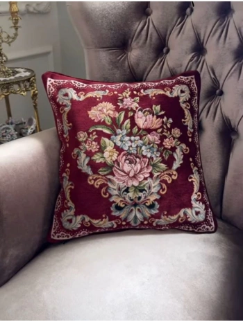 GOBLEN ŞÖNİLLİ DOKUMA KIRLENT KILIFI 1ADET BORDO