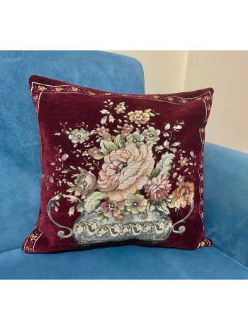 GOBLEN ŞÖNİLLİ DOKUMA KIRLENT KILIFI 1ADET BORDO