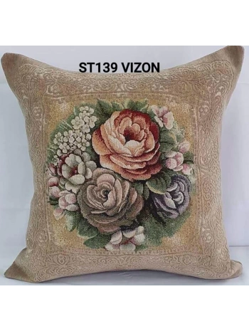 GOBLEN ŞÖNİLLİ DOKUMA KIRLENT KILIFI BEJ