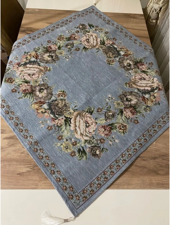 GOBLEN ŞÖNİLLİ SEHPA ÖRTÜSÜ GRİ